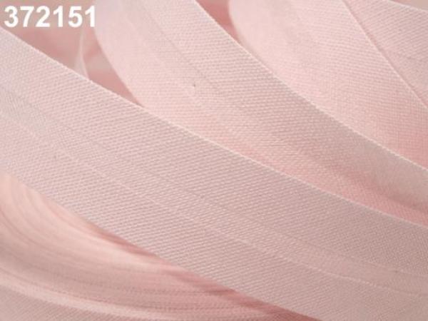Schrägband Baumwolle Breite 20 mm gefalzt - Babyrosa
